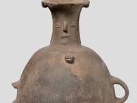 Ame Ker 198  Ame Ker 198, Peru, Nordküste, Chimú/Inka, Später Horizont, Inka, ca. 1470-1532 n. Chr., Amphore, aryballos, makas, Ton, H 32,7 cm, Dm 23 cm : Museumsfoto: Claus Cordes, Bestandskatalog Ethnologie